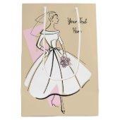 Mode Bride Neutraal Tekstcadezak medium Medium Cadeauzakje (Achterkant)