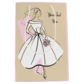 Mode Bride Neutraal Tekstcadezak medium roze Medium Cadeauzakje (Voorkant)