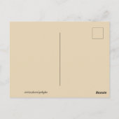 Mode Bride Neutraal Text beige briefkaart (Achterkant)