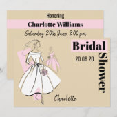 Mode Bride Neutraal Vrijgezellenfeest horizontaal Kaart (Voorkant / Achterkant)