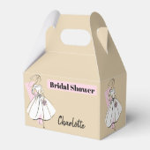 Mode Bride Neutraal Vrijgezellenfeest Naam gade Bedankdoosjes (Achterkant)