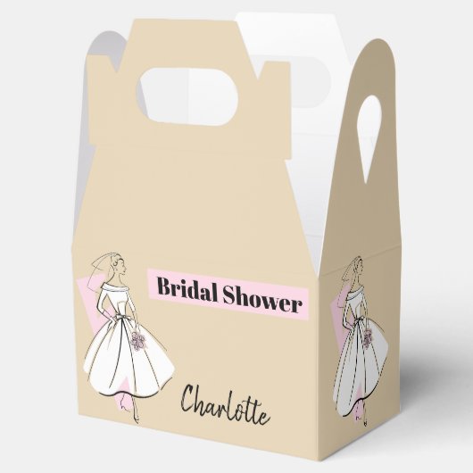 Mode Bride Neutraal Vrijgezellenfeest Naam gade Bedankdoosjes (Geopend)