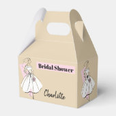 Mode Bride Neutraal Vrijgezellenfeest Naam gade Bedankdoosjes (Voorkant Zijde)