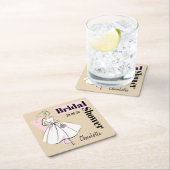 Mode Bride Neutraal Vrijgezellenfeest onderzetter (Insitu)