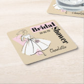 Mode Bride Neutraal Vrijgezellenfeest onderzetter (Schuin)