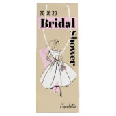 Mode Bride Neutraal Vrijgezellenfeest wijn Cadeautas (Achterkant)