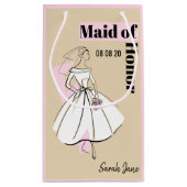 Mode Bride Neutral Maid of Honor small roze Klein Cadeauzakje (Achterkant)