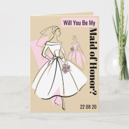 Mode Bride Neutral My Maid of Honor Text beige