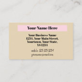 Mode Bride Neutral Wedding Planner Visitekaartje (Achterkant)