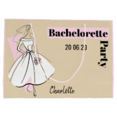 Mode Bride Neutrale Bachelorette Partij grote Groot Cadeauzakje (Achterkant)
