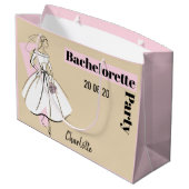 Mode Bride Neutrale Bachelorette Partij grote Groot Cadeauzakje (Achterkant Gekanteld)