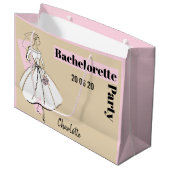 Mode Bride Neutrale Bachelorette Partij grote Groot Cadeauzakje (Voorkant Gekanteld)