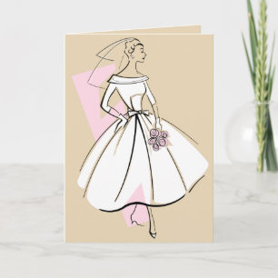 Mode Bride Neutrale beige groetkaart Kaart