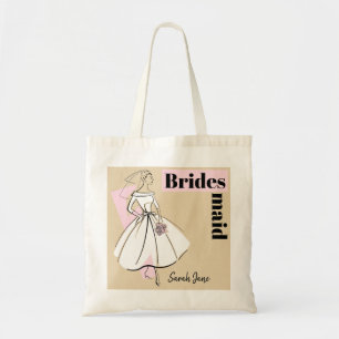 Mode Bride Neutrale Bridesmaid Name budget tas