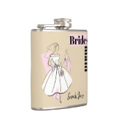 Mode Bride Neutrale Bridesmaïde Naam kolf Heupfles (Rechts)