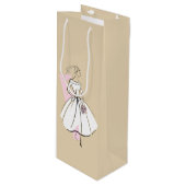 Mode Bride Neutrale cadeaaswijn Wijn Cadeautas (Voorkant Gekanteld)