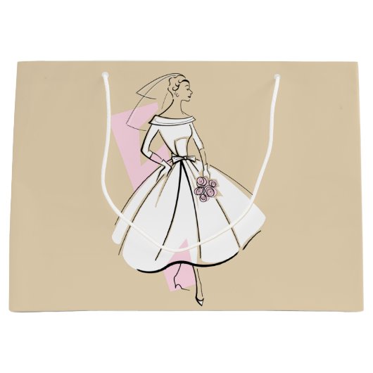 Mode Bride Neutrale cadeau grote zak Groot Cadeauzakje (Voorkant)