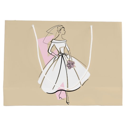 Mode Bride Neutrale cadeau grote zak Groot Cadeauzakje (Achterkant)