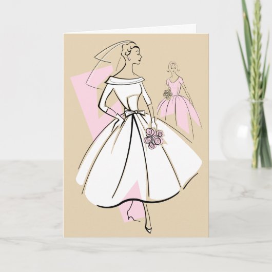Mode Bride Neutrale de greetkaart van de Tekst van Kaart (Voorkant)