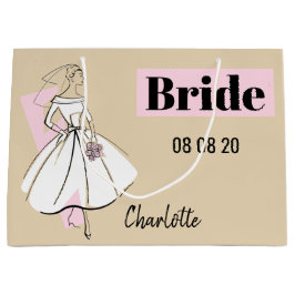 Mode Bride Neutrale Geschenkzak met bride Groot Cadeauzakje