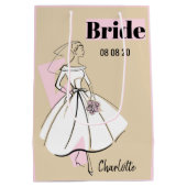 Mode Bride Neutrale Geschenkzak met bride medium r Medium Cadeauzakje (Achterkant)
