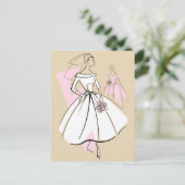 Mode Bride Neutrale Groep beige briefkaart (Staand voorkant)