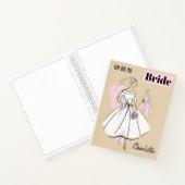 Mode Bride Neutrale Groep Bride Naam Datum Notitieboek (Binnen)