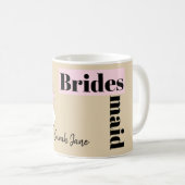 Mode Bride Neutrale Groep Bridesmaid Naam mok (Voorkant rechts)