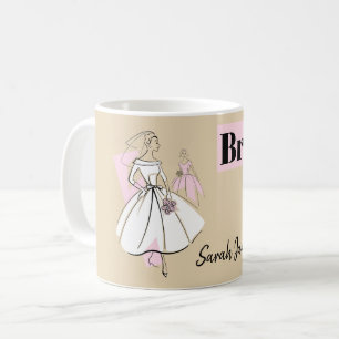 Mode Bride Neutrale Groep Bridesmaid Naam mok