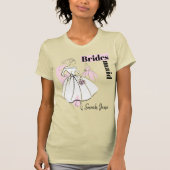 Mode Bride Neutrale Groep Bridesmaid Naam T-shirt (Voorkant)