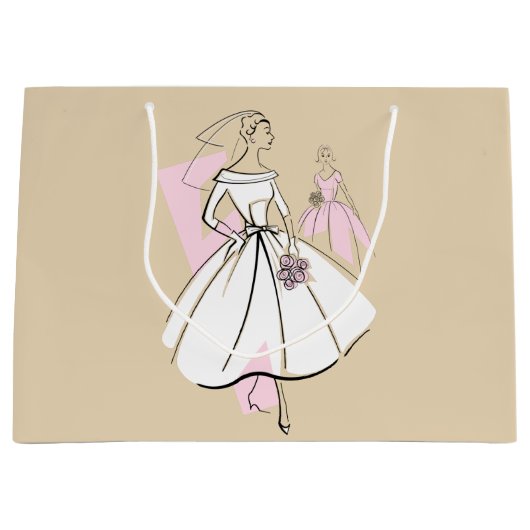 Mode Bride Neutrale Groep cadeau grote zak Groot Cadeauzakje (Voorkant)