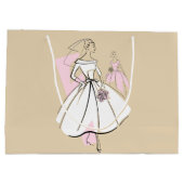Mode Bride Neutrale Groep cadeau grote zak Groot Cadeauzakje (Achterkant)
