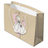 Mode Bride Neutrale Groep cadeau grote zak Groot Cadeauzakje (Achterkant Gekanteld)