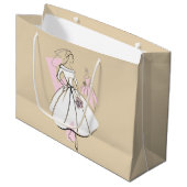 Mode Bride Neutrale Groep cadeau grote zak Groot Cadeauzakje (Voorkant Gekanteld)