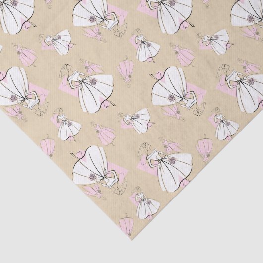 Mode Bride Neutrale Groep multiweefsel Tissuepapier (Detail)