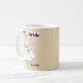 Mode Bride Neutrale Groep van de Bride Datum Naam Koffiemok (Voorkant links)