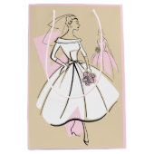 Mode Bride Neutrale Groep zak medium roze Cadeauzakje (Voorkant)