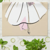 Mode Bride Neutrale keukenhanddoek van de Groep (Gevouwen)