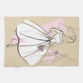 Mode Bride Neutrale keukenhanddoek van de Groep (Horizontaal)