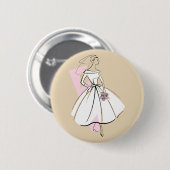 Mode Bride Neutrale knop Ronde Button 5,7 Cm (Voorkant /achterkant)