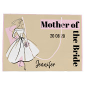 Mode Bride Neutrale moeder van Bride grote roze Groot Cadeauzakje (Achterkant)