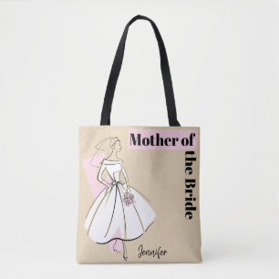Mode Bride Neutrale Moeder van de Bride roze Tote Bag