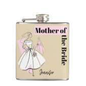 Mode Bride Neutrale Moeder van de Naam Bride Heupfles (Voorkant)