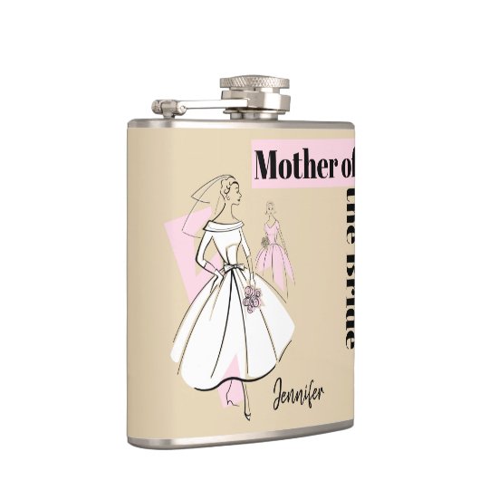 Mode Bride Neutrale Moeder van de Naam Bride Heupfles (Rechts)