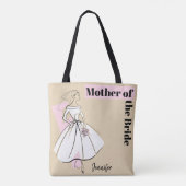 Mode Bride Neutrale Moeder van de Naam Bride Tote Bag (Achterkant)