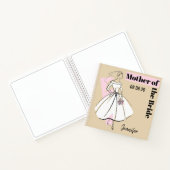 Mode Bride Neutrale Moeder van het Bride vierkant Notitieboek (Binnen)