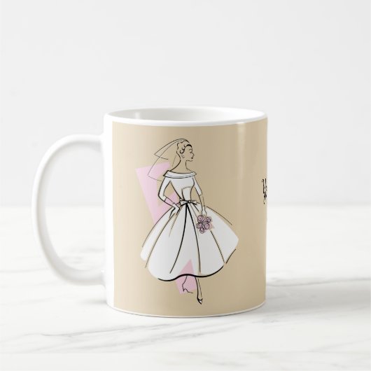 Mode Bride Neutrale mok van de Tekst (Links)