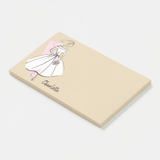 Mode Bride Neutrale Naam post-it nota's Post-it® Notes (Schuin)