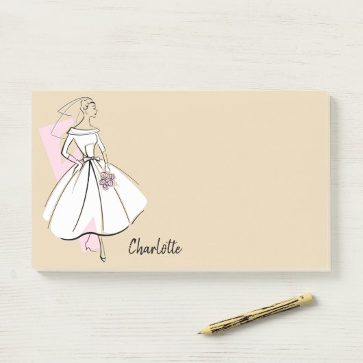 Mode Bride Neutrale Naam post-it nota's Post-it® Notes (Op bureau)