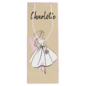 Mode Bride Neutrale Naam Roze wijn Cadeautas (Achterkant)